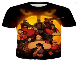 Men039s Tshirts Team Fortress 2 Menwomen Fashion Cool 3D Stampato in stile casual Tshirt Streetwear Topsmen039S4502989