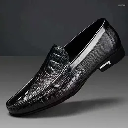 Повседневная обувь прибытие моды кожаная джентльмен для взрослых лоферов подходит для мужчин легкой дышащей обуви для мужчины