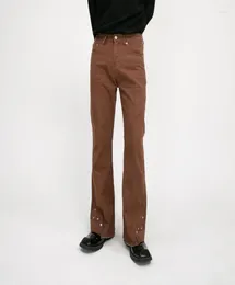 MEN039S Jeans Erkekler Vintage İnce Fit Denim Boot Pant Pant Pantolon Kore Sokak Giyim Vibe Style Moda Hipster Pantolon1031102