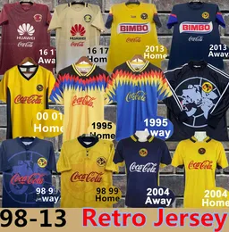 Retro Soccer Jerseys Club America Liga MX O.Peralta C.Dominguez Matheus Mexico R.Sambueza P.Aguilar Retro Football Shirts Uniform 01 02 16 17 04 05 06 11 12 13 14 15 2001 2001