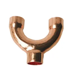 9.52-42mm Copper Fitting Equal Big Y Type 3 Ways Socket Welding Pipe Connector for Air Conditioning Refrigeration