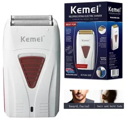 Orijinal KEMEI FITE FADE Şarj Edilebilir Elektrikli Tıraş Saç Sakal Temizlik Elektrikli tıraş makinesi Erkekler İçin Kel Kafa Tıraş Makinesi 229060939