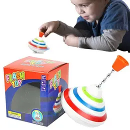 4d Beyblades blinkt Musik Gyro Spinning Top Peg Top Hand Kurbelte Gyro -Spielzeug mit LED- und Musikkindern Drehspielzeug Geburtstagsgeschenk S245283