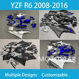 Kit per vetrite al 100% in forma YZFR6 08 09 10 11 12 13 14 15 16 Cares personalizzati per corse motociclistiche per Yamaha YZF R6 2008-2016