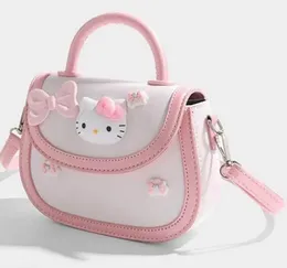 DB23Cartoon Pattern Handheld Saddle Bag, High Grade Children's Bag Popular in Fashion, Girl Bucket, Small Outward, One Shoulder