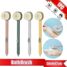 Bath Tools Accessories 1pc Pink Sponge Long Hair Bath Bath Brush Doubleside Bush Bloce Black Screwber Esfoliando Ferramenta Z2405282by5