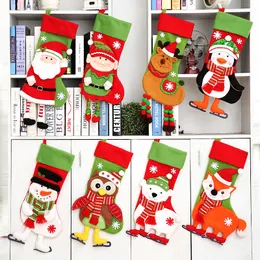 High-End-Weihnachtsschmuck Socken Große Weihnachtsstrumpf Geschenktüte Kinder Schneemann alter Mann Pinguin Süßigkeitentasche