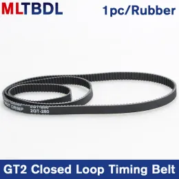 3D Printers Parts GT2 Closed Loop Timing Belt Rubber 2GT 6mm 110 112 122 158 200 280 400 610 852 1220 mm Synchronous Belts Part
