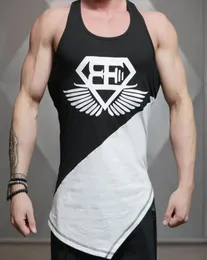 Gym Brand Clothes Gyms Engineers Men039S Singlets Vest Casual Gym Body Fitness Men Bodybuilding Loose Cotton Tank Tops5703542