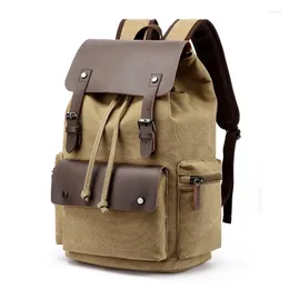 Backpack Vintage Laptop Canvas Plecaki Damskie School Bags For Men Mochilas Escolares Para Adolescentes Travel Borse Tasche