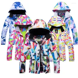 Лыжные куртки зимняя лыжная куртка для женщин водонепроницаемые ветропролисты