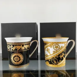 Taglie di segnaletica di dipinto a mano classico di lusso Cuppia da tè Cina di ossa di alta qualità con confezione regalo per amici di famiglia Regali di Capodanno di Natale