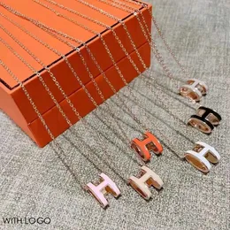 Für Frauen klassische Juweleianhänger Halsketten Brief Halskette Designer Schmuck Ho Ho