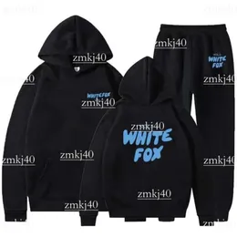 Beyaz Tilkler Hoodie Tasarımcı Trailtsuit Beyaz Foxc Set Kadın Terzleri İki Parça Setleri Sweatheruit Sonbahar Dişi Hoodies Beyaz Tilkler Sweatshirt Whitefox Giysileri 594