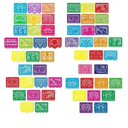 Banners Streamers Confetti Mexican Theme Party Favors Decoration Pattern Square Banner Decorated Felt Flags Day of The Dead Banner Birthday Decoration d240528