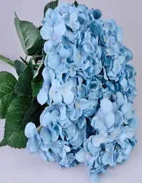 One Piece 7 stemsbunch 51CM Long European Style Silk Artificial Hydrangea Flower Fake Flower Bush For Wedding Bouquet Home Deco8076274