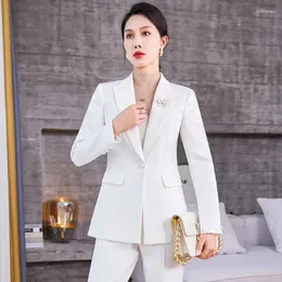 Zweiteiliger Kleid weißer Small Business-Anzug Mantel Frauen leichte Luxus High-End Temperament Socialite Professional2024Autumn und Winter Mode