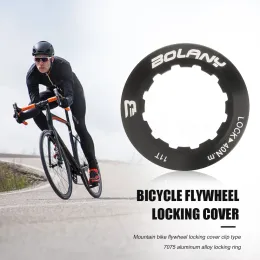 1PC Mountain Bike Flywheel Lock Covers Bicycle Cassette Locking Ring Aluminum Alloy Freewheel Locking Ring Cycling Parts