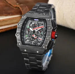 Najlepsza marka automatyczna randka Zatrzymania Stopwatch Szwajcaria wysoka kwarc ruch zegarowy zegar ze stali nierdzewnej faała tkaniny fael
