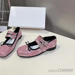 Scarpe casual primaverili autunnali donne alla moda vera pelo in pelle di cuoio bling moca