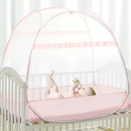 Full-coverage Universal Childrens Bed Mosquito Net Large Space Baby Crib Mosquito Net Foldable Yurt Anti-fall Mosquito Net 240529
