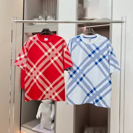 Luksusowa koszulka Męska T-shirt Krótka letnia moda swobodna i oddychająca czysta bawełniana marka wysokiej jakości męskiej i damskiej koszulki w paski Pullover