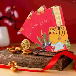 Gift Wrap 36 PCS Year Of The Tiger Red Envelope Festival Packets Chinese Style Money Pockets Luck Cartoon Wallet