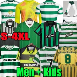 3xl 4xl 23 24 25 retrò Celtic Larsson McGregor Soccer Maglie KyoGo Nakamura Forrest a casa 82 84 85 86 87 89 91 92 93 95 97 1998 99 00 portiere uomini camicie da calcio per bambini