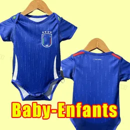BABY Enfants 24 25 Maglie da calcio Bonucci 2024 2025 Itarys Home Insigne Italia Verratti Chiellini Chiesa Barella Calcio magliette per bambini kit