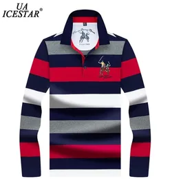UAICESTAR Brand Stripe Polo Shirt Men Autumn High Quality Fashion Embroidery Polo Men Casual Long Sleeve Polo Shirts Men 2205148086211