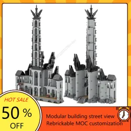 MOC-84124 autorizado 14045pcs+ pequenas séries de filmes de partículas Minas Morgul Building Block Model Kit Children Toys Christmas Gifts