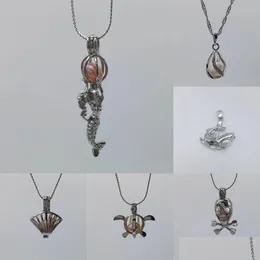 LCKASSE LIEBE PEARL CAGE Pendants Fashion Edelstein Beads Öffnen von Medizinkäfigen Charms für Frauen Halskette DIY Schmuck Großhandel Drop Deliv DHPRW