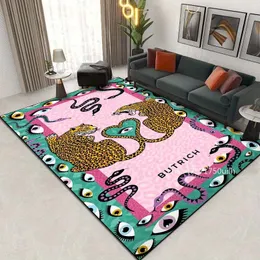 B-Butrich Tiger Snake Carpet Room Mat Bandロゴベッドルームエリアラグ屋外の家の装飾アンチスリップモダンバスマット