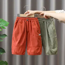 Summer Shorts for Teens Girls Boys Short Toddler Boy Pants Casual Loose Grey Green Orangered For Kids Sport Cargo 240528