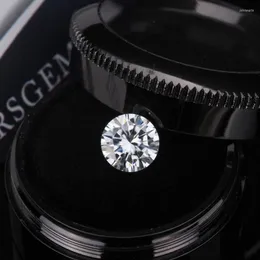 Anéis de cluster 100% real Moissanite Diamond Loose Gemstone VVS1 D incolor 3 Excelente Round Round Brilliant Cut Stone Diy Jewelry Lab 272n