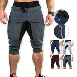 Męskie szorty męskie letnie szorty Ćwiczenie jogger 34 spodnie capri ultracien odpowiednie do fitness drag sportowe spodnie kempingowe spodni kolan pod sportem p