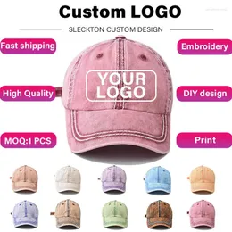 Ball Caps Sleckton Kid Custom Logo Child Cowboy Baseball Cap вышивка DIY Дизайн летний дышащий шляпа детская унисекс оптом