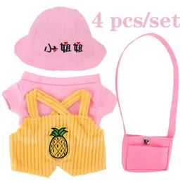 T-shirt abbigliamento per bambole+tute+cappelli+borsa per 30 cm MIMI Giallo Dolca Doll Lalafanfan Accessori per bambini Giochi per bambini Gifts di compleanno Girls Y240529