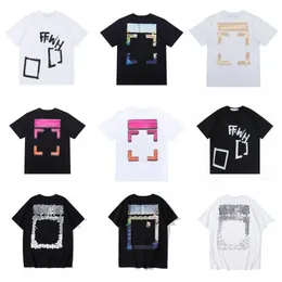 Designer T-Shirts Herren T-Shirt aus Whiteshirt Desifenr Shirt White Hemden Hip-Hop Stree Kurzschlärm T-Shirt Wattebotte T-Shirt Drucken Kurzarm Runde Hals