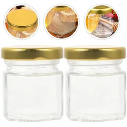 Storage Bottles 6 Pcs Honey Bottle Jam Jar Containers Multi-use Jars Glass Kitchen Holder Small