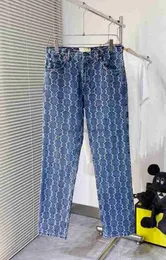 Designer jeans maschile sottile lettera in forma jeans da uomo in forma sciolta per abbigliamento casual pantaloni da donna l06g