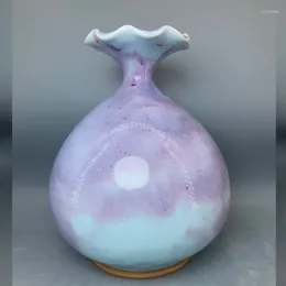 Vases Ceramic Vase Ice Crack In Jun Porcelain Fortune Bag Money Home Decor Floreros Jarrones Florero Flower