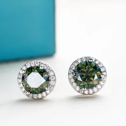 Joycejelly 6.5mm 1Ct Renkli Küpeler Unisex Erkek Kadın S925 Sterling Şeridi Köpüklü İnce Mücevher Erkekler Kulak Studs 240529