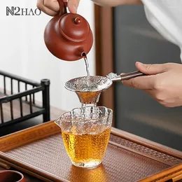 Teaware Sets Metal Mesh Tea Strainer Stainless Steel Filter Sieve Lace Drain Useful Infusers Kitchen Accessories
