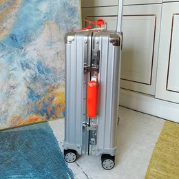 Designer Travel Suitcase Rolling Suitcase Boagugh with Wheels Alluminum Letre Box Box Box 2 colori 3 taglie tra cui scegliere