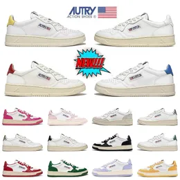 2024 High Quality Designer Casual Shoes American brand Autrys Rose Pink Panda Skating Low autri Medalist two-color Action Sports Top Low men's and women's sneaker 35-43