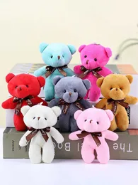 Pluszowe klęski kluczy niedźwiedź zabawka mini mise niedźwiedzia lalka niedźwiedź wisiorek ubrania kreatywne impreza wisiorek wisiorka wisiorek wisiorek Teddy Doll S2452802