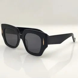 Продажа 2024 Новая овальная девочка дамы черные ацетатные солнцезащитные очки Щит Солнцезащитные очки Дизайнер бренд для женщин солнце