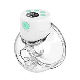 Bröstpumps intelligent elektrisk bärbar bröstpump LED Display bärbar baby napp tyst sugkopp matning mjölk hemisfärisk flaska q240528