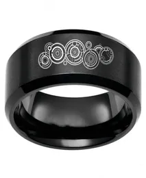 Fashion Doctor Who Seal of Rassilon Pierścienie symboliczne Pierścienie ze stali nierdzewnej Męskie biżuteria Rozmiar 61361950949154981